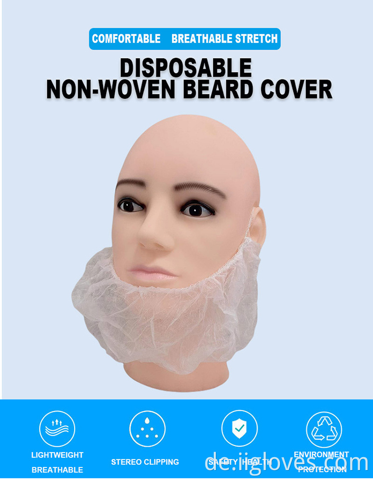 Pp atmungsaktiv OEM Chinesische Fabrik billige nicht verwobene PP -Stoffbartbedeckung